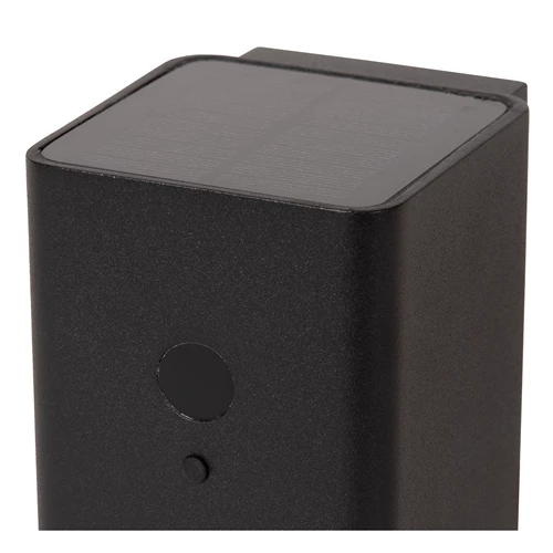 Lucide RAMIN - Wandlamp - Zonne-energie - LED Dimb. - 1x1W 2850K/3150K - IP54 - Beweging & dag/nacht sensor - Zwart - detail 1